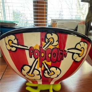 Red and White Popcorn Bowls